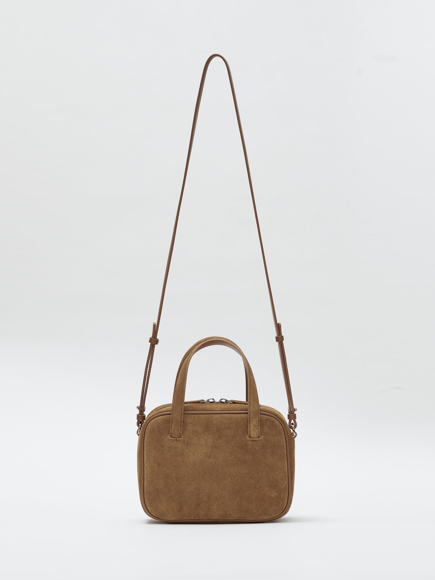 Mini Tin square tote bag Suede