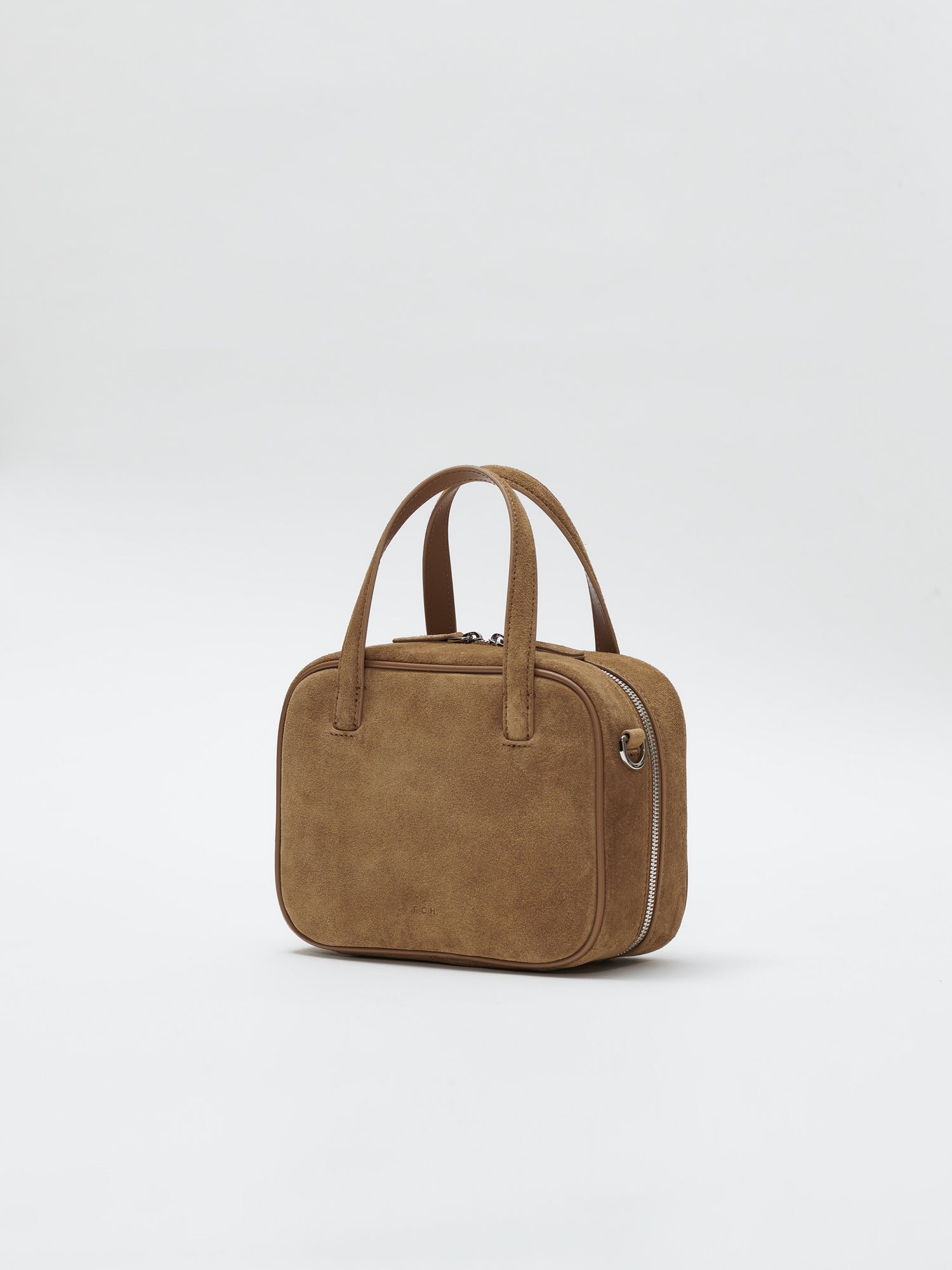 Mini Tin square tote bag Suede