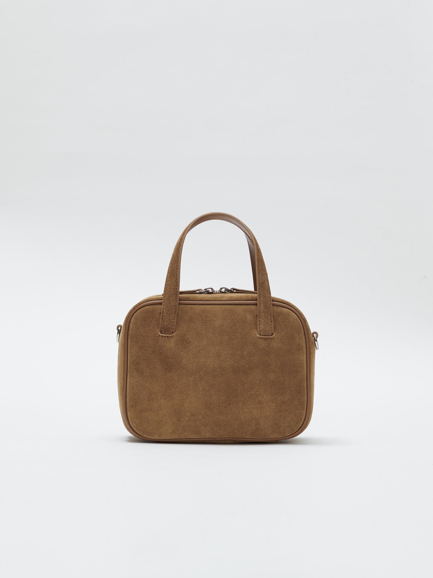 Mini Tin square tote bag Suede