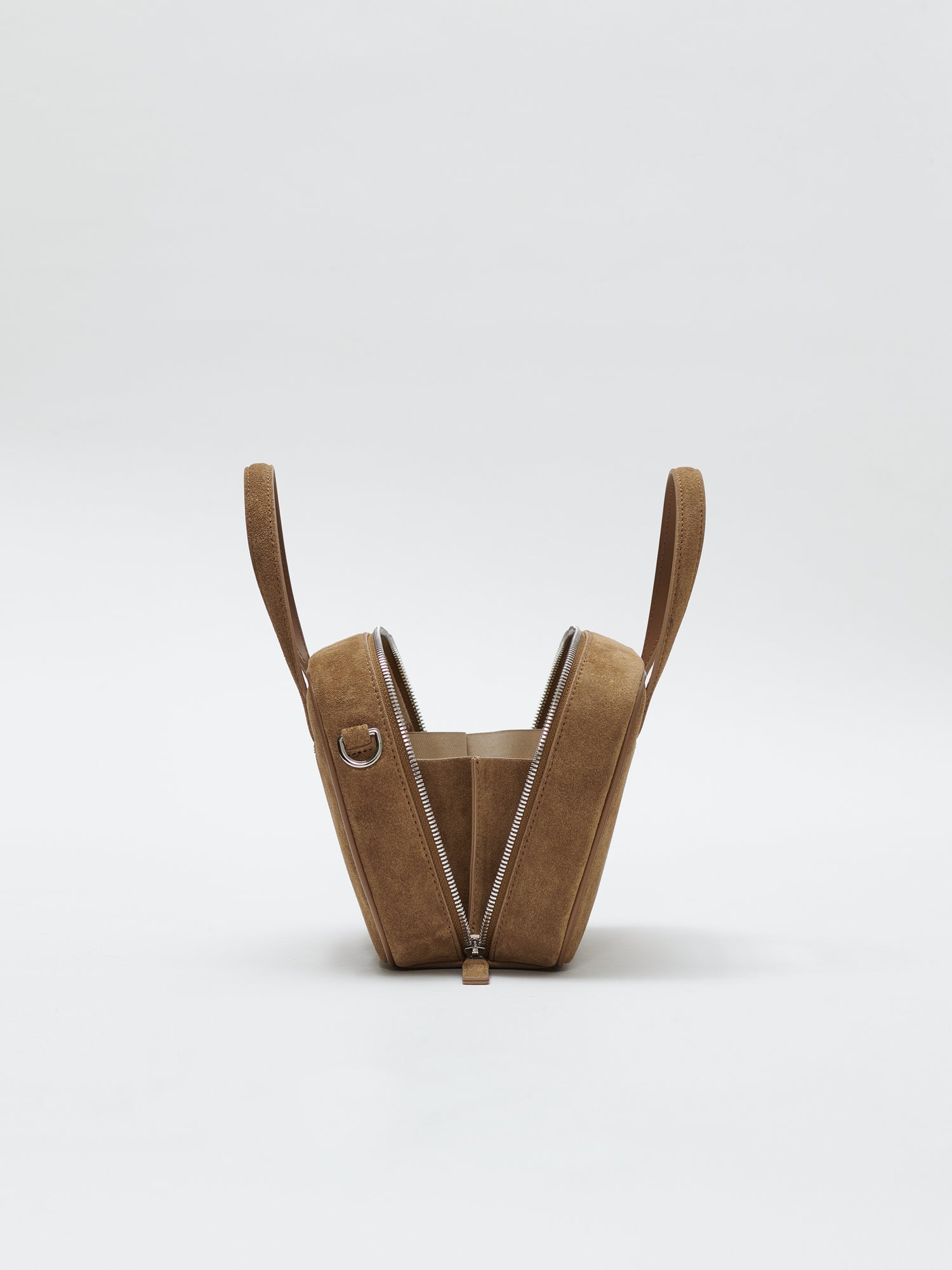 Mini Tin square tote bag Suede