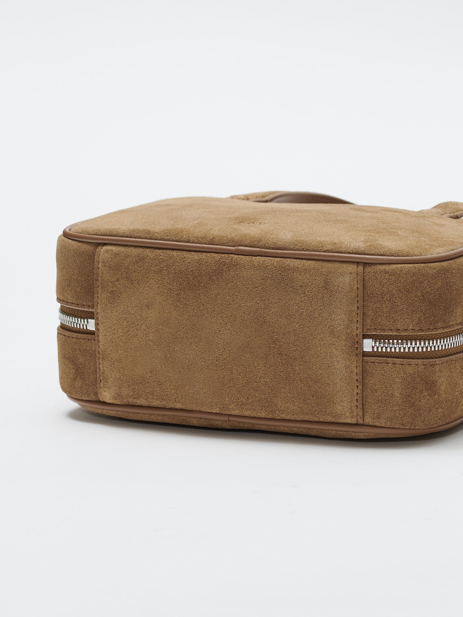 Mini Tin square tote bag Suede