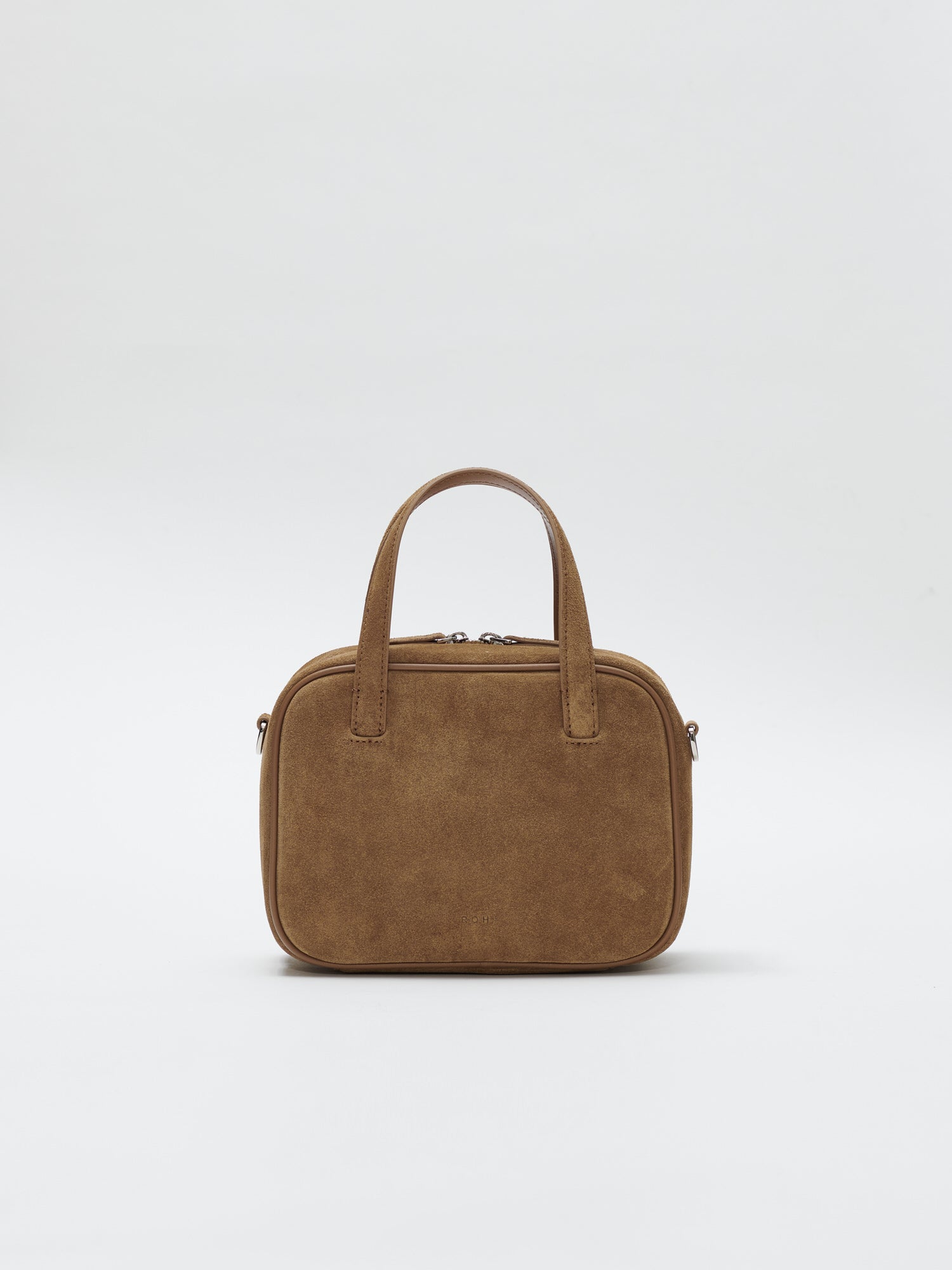 Mini Tin square tote bag Suede