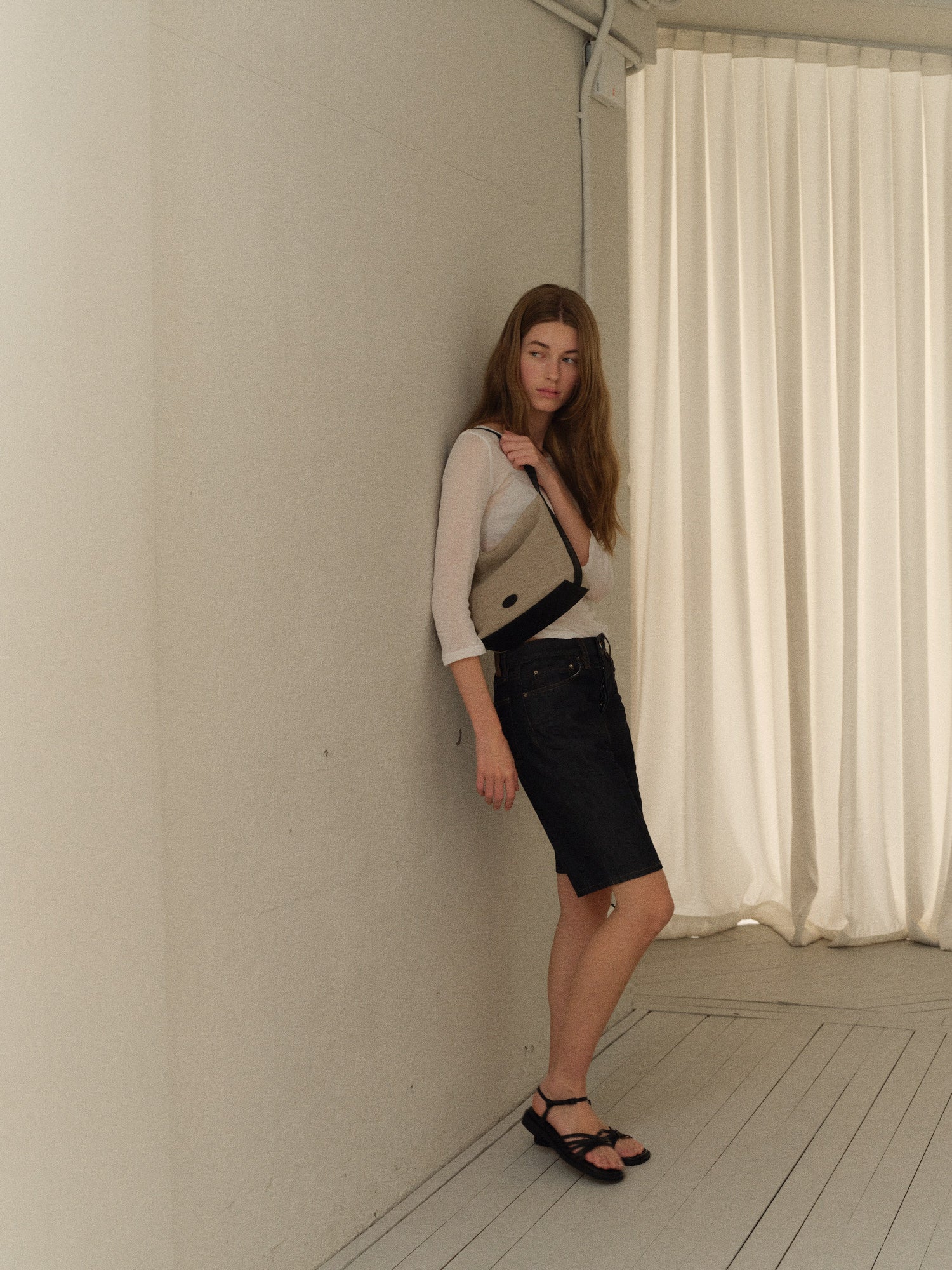 Mini pulpy hobo bag Jute