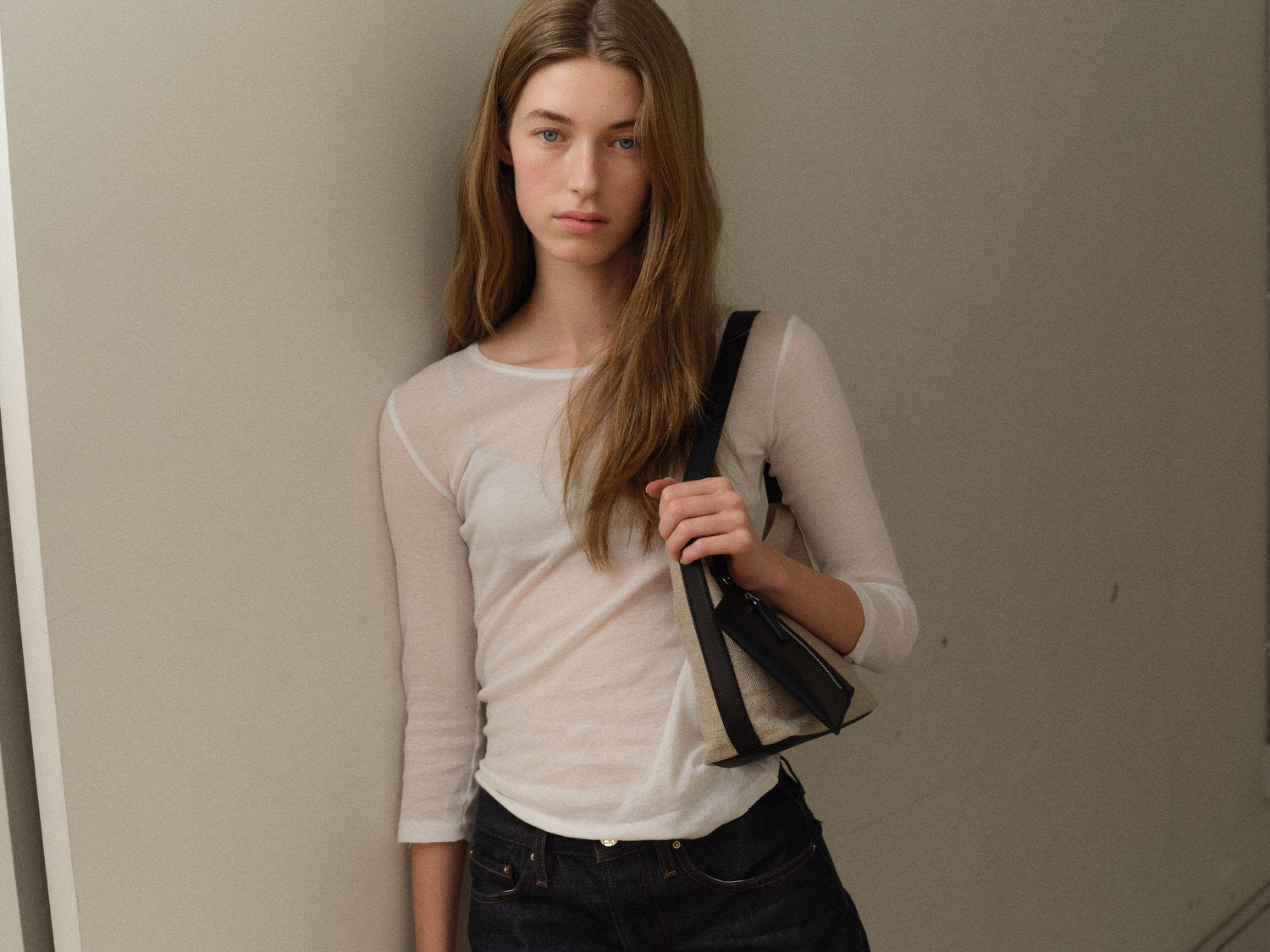 Mini pulpy hobo bag Jute