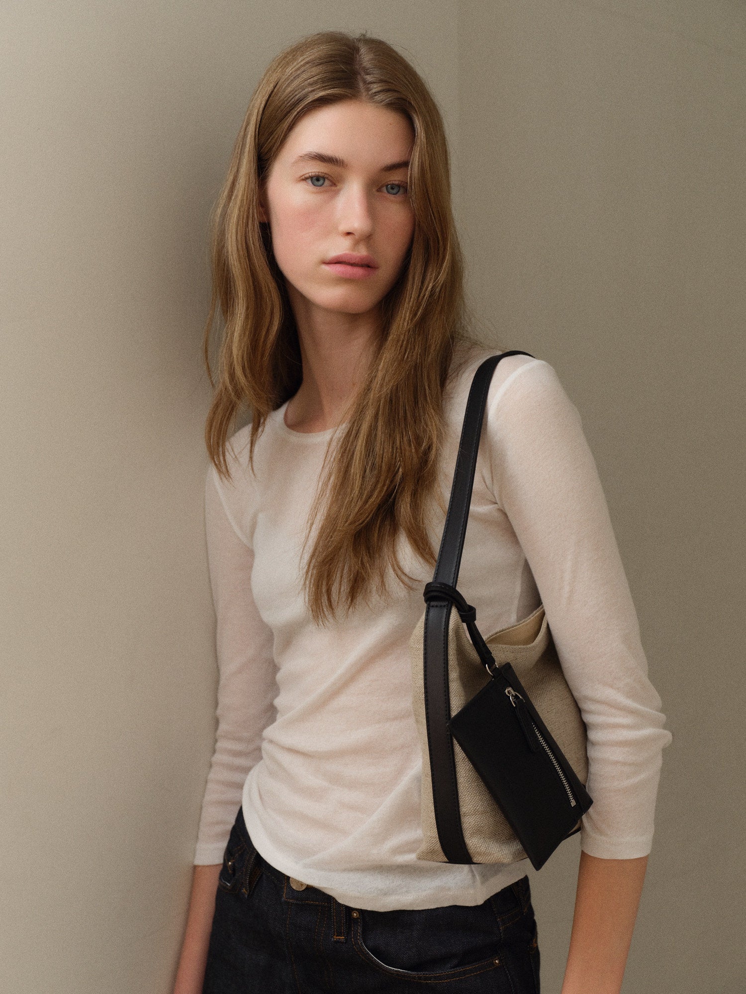 Mini pulpy hobo bag Jute