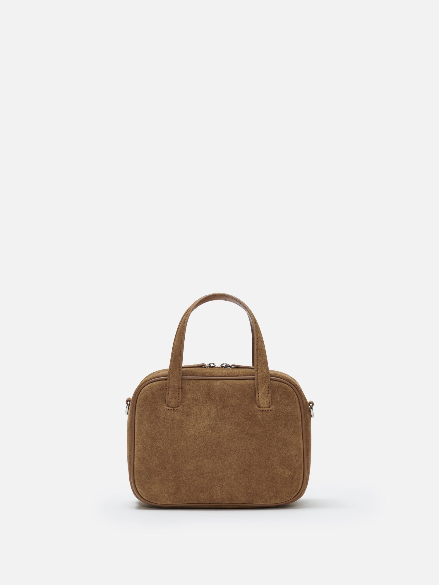 Mini Tin square tote bag Suede