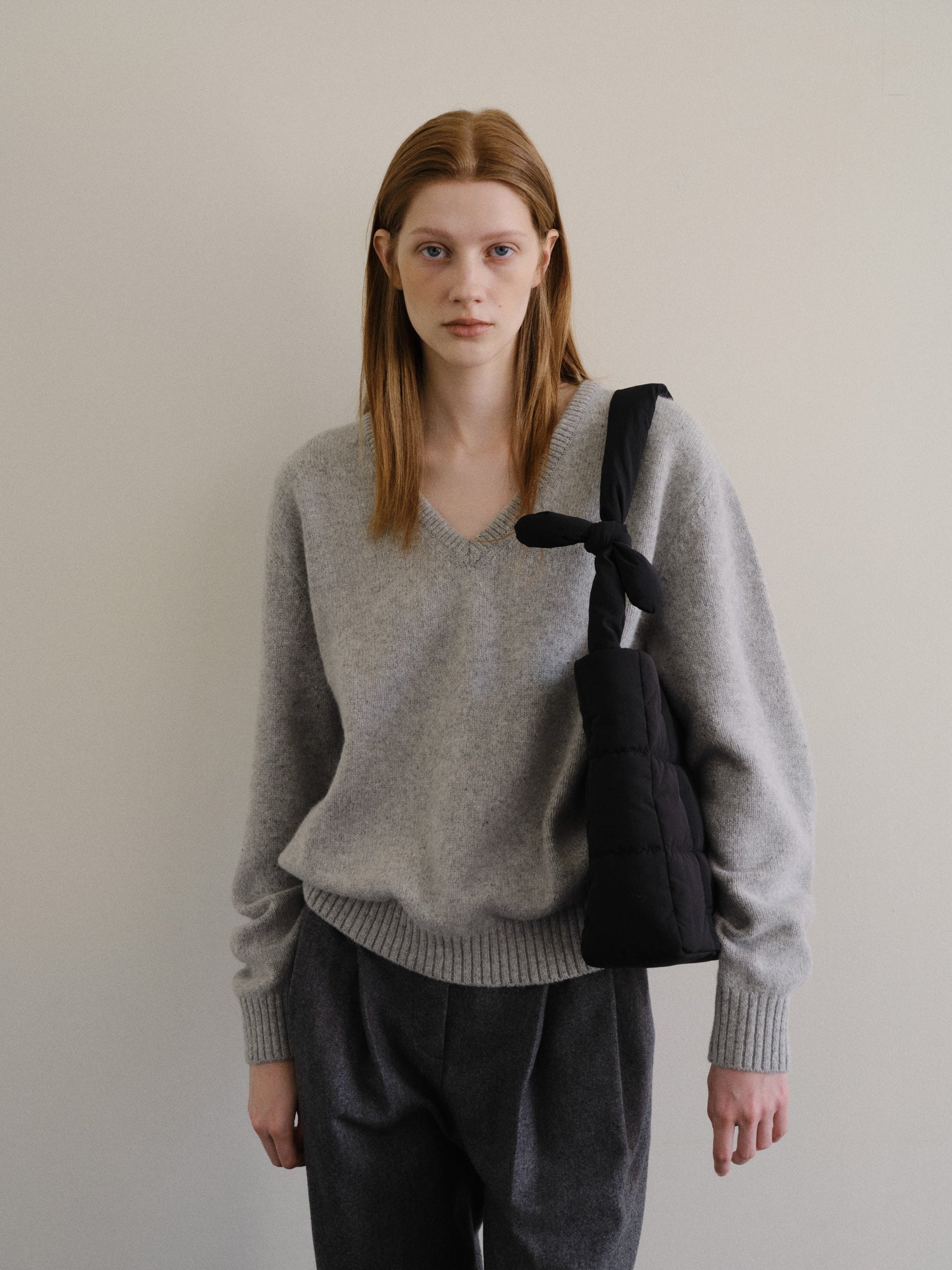 Square padding shoulder bag