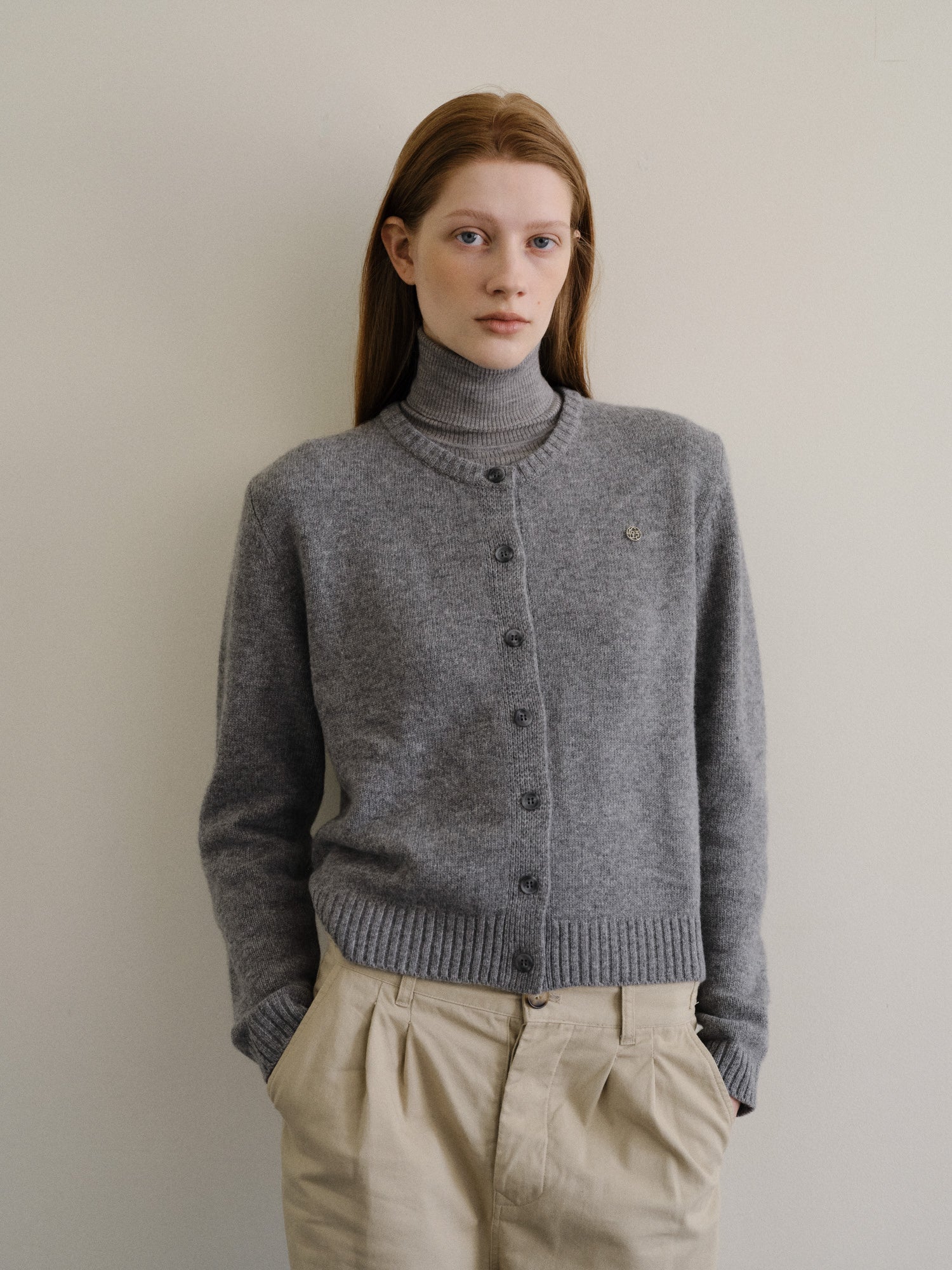 Classic knit cardigan