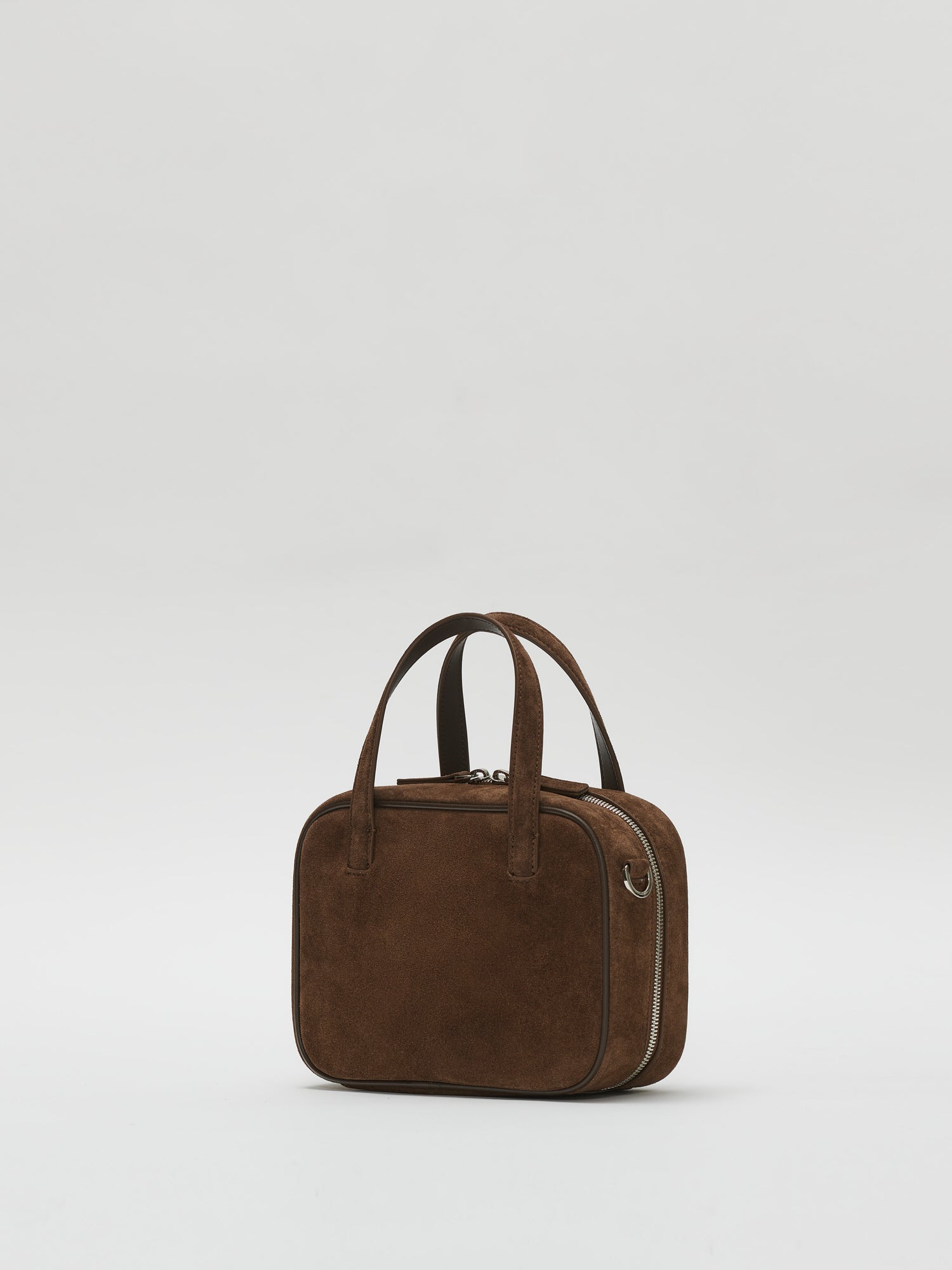 Mini Tin square tote bag Suede