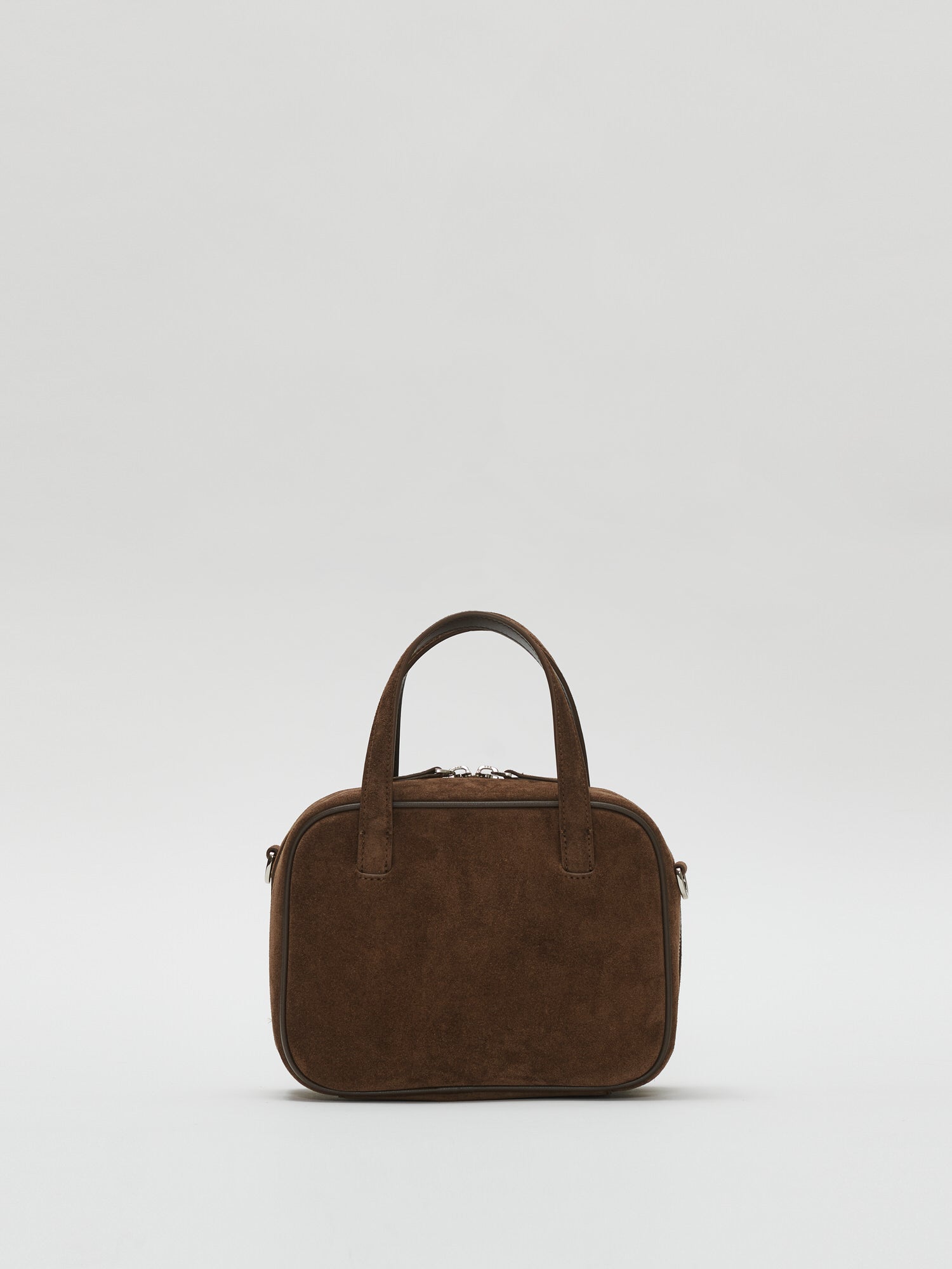 Mini Tin square tote bag Suede