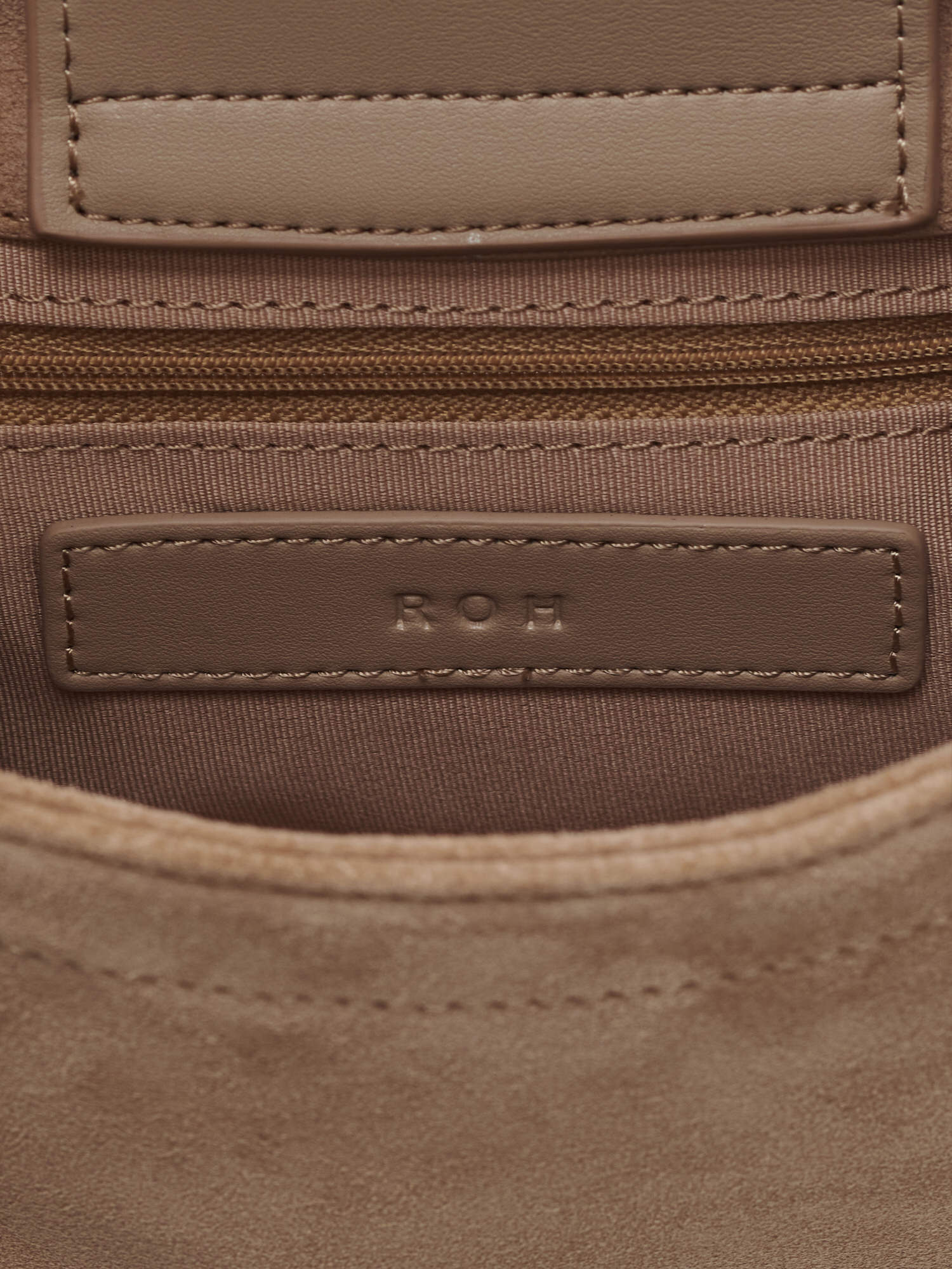 Curly tote bag Suede