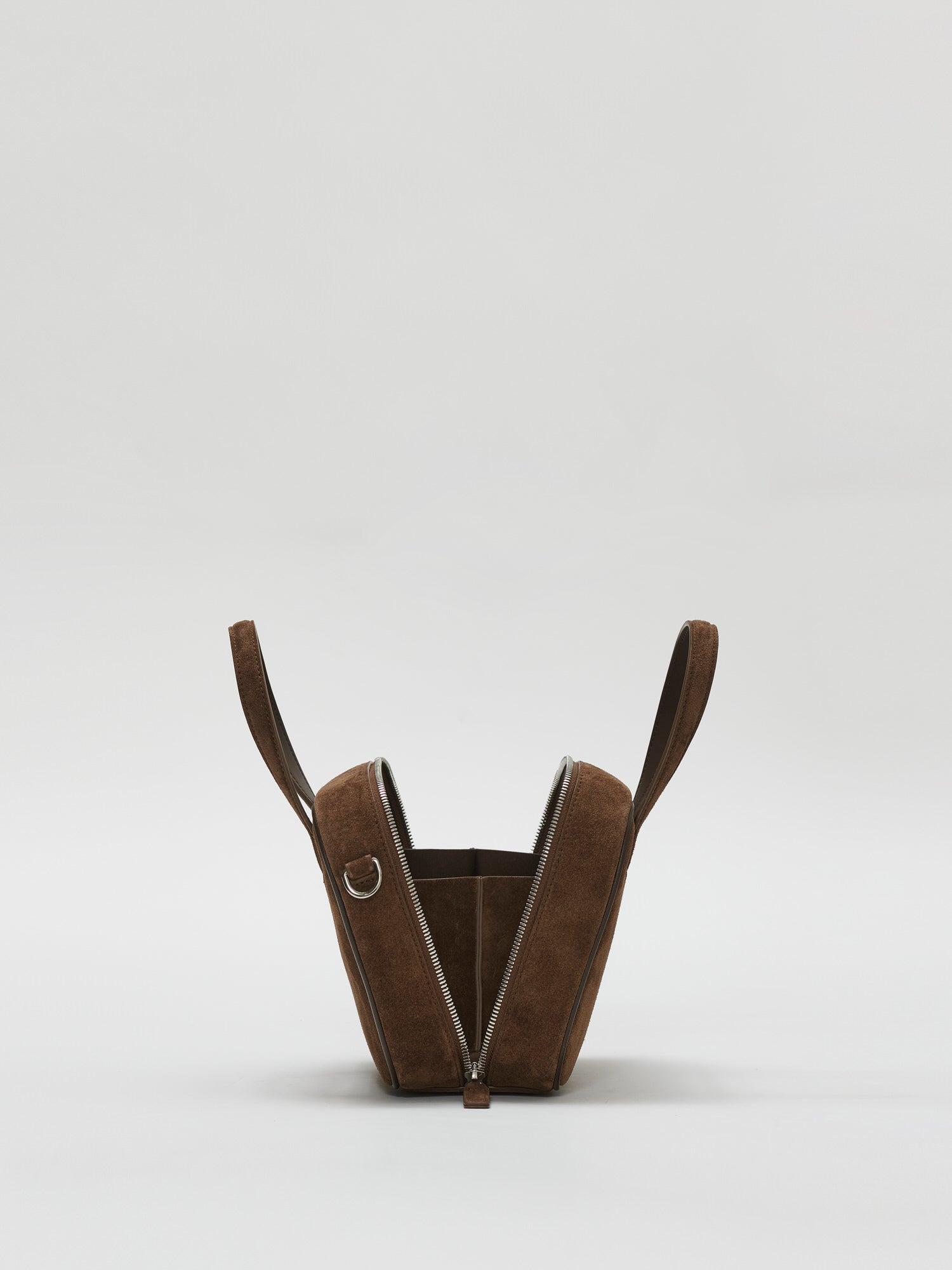 Mini Tin square tote bag Suede