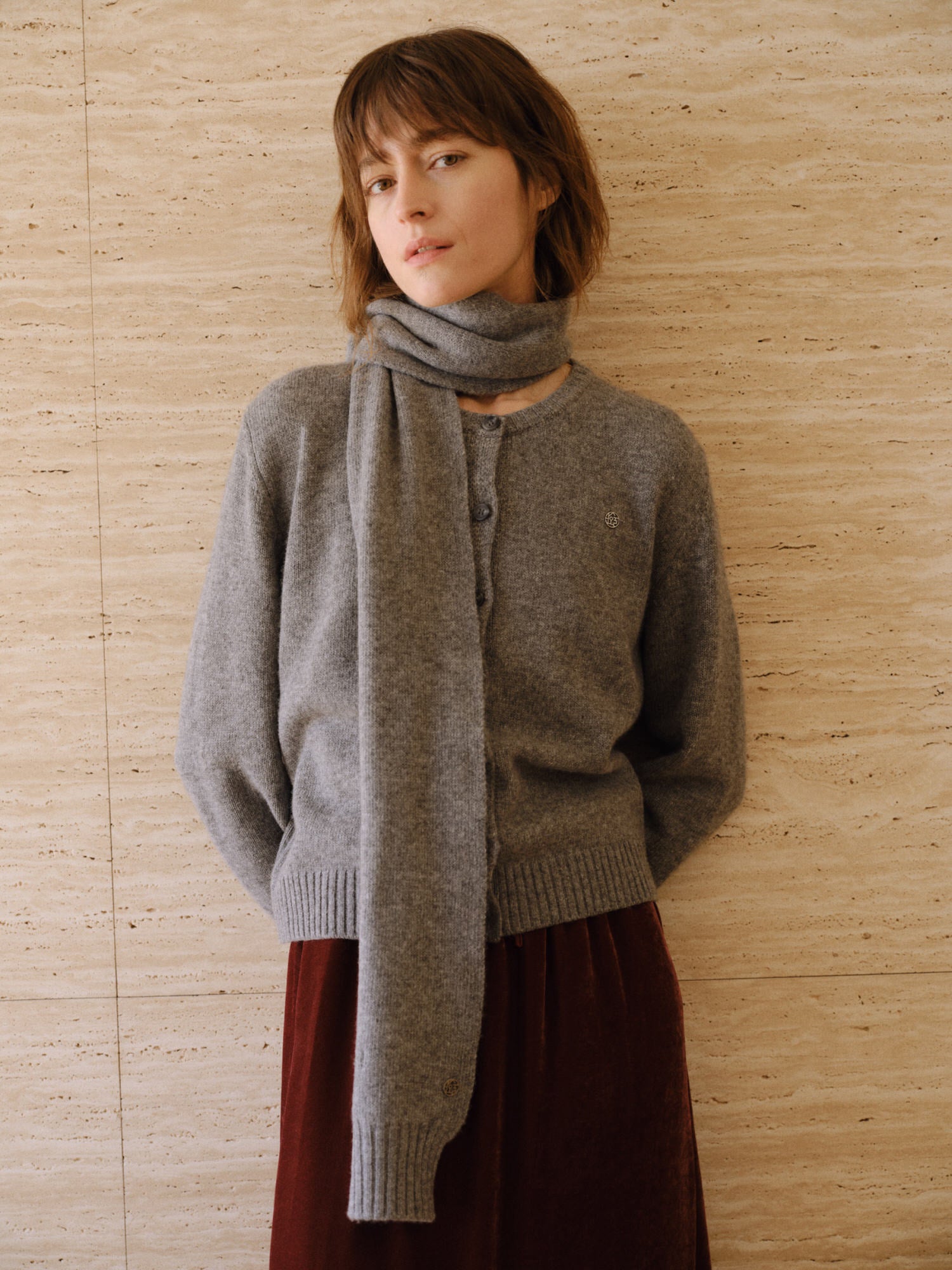 Classic knit cardigan