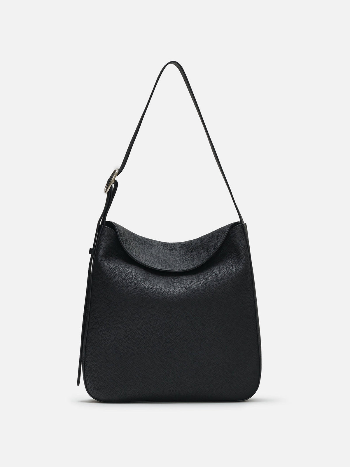 Double flap shoulder bag Textured