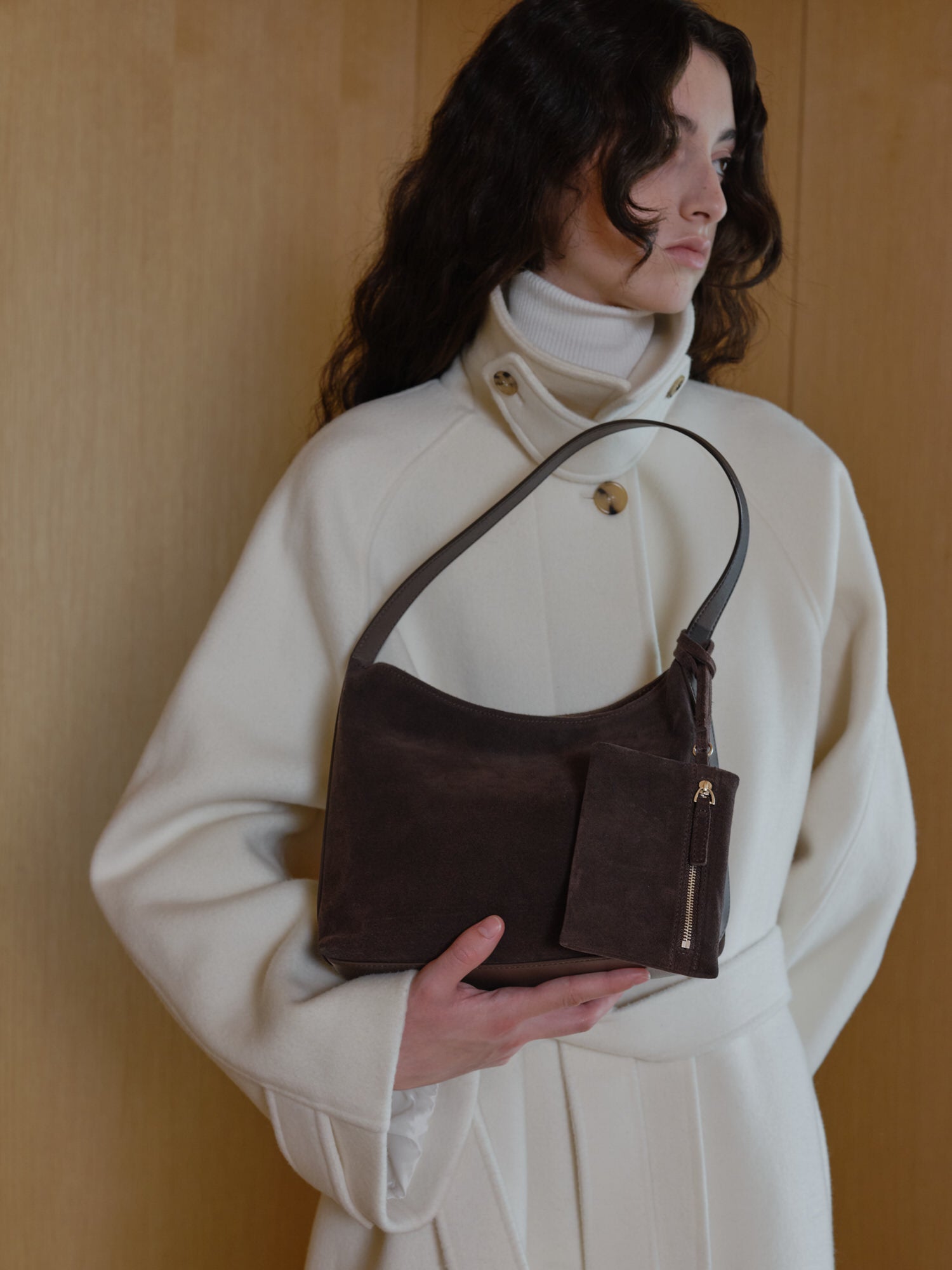 Mini Pulpy hobo bag Suede