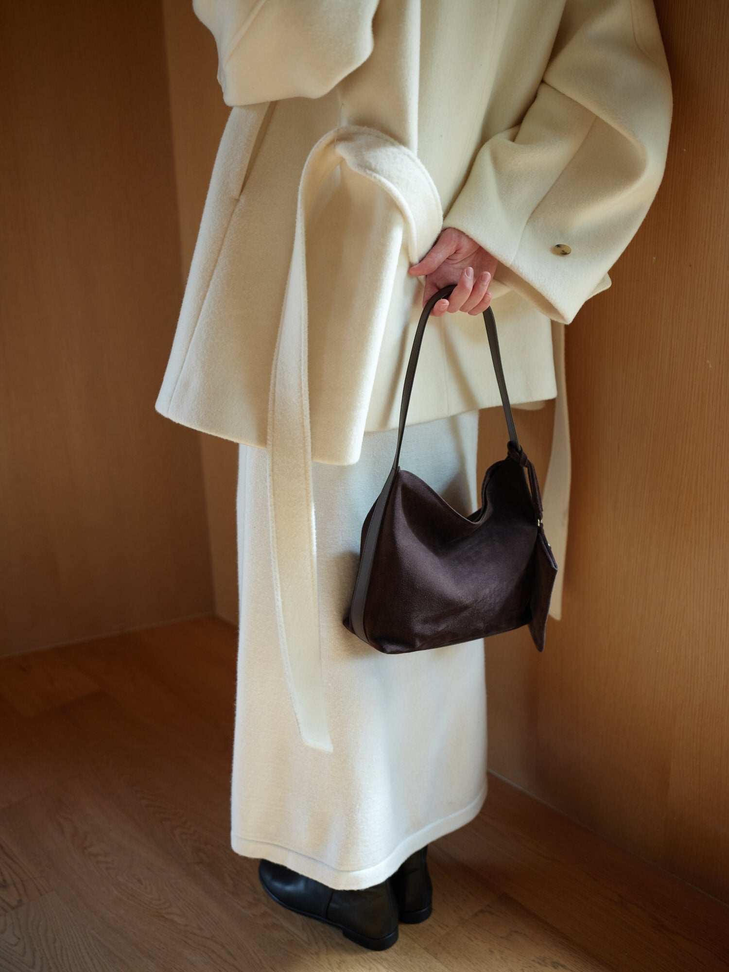 Mini Pulpy hobo bag Suede