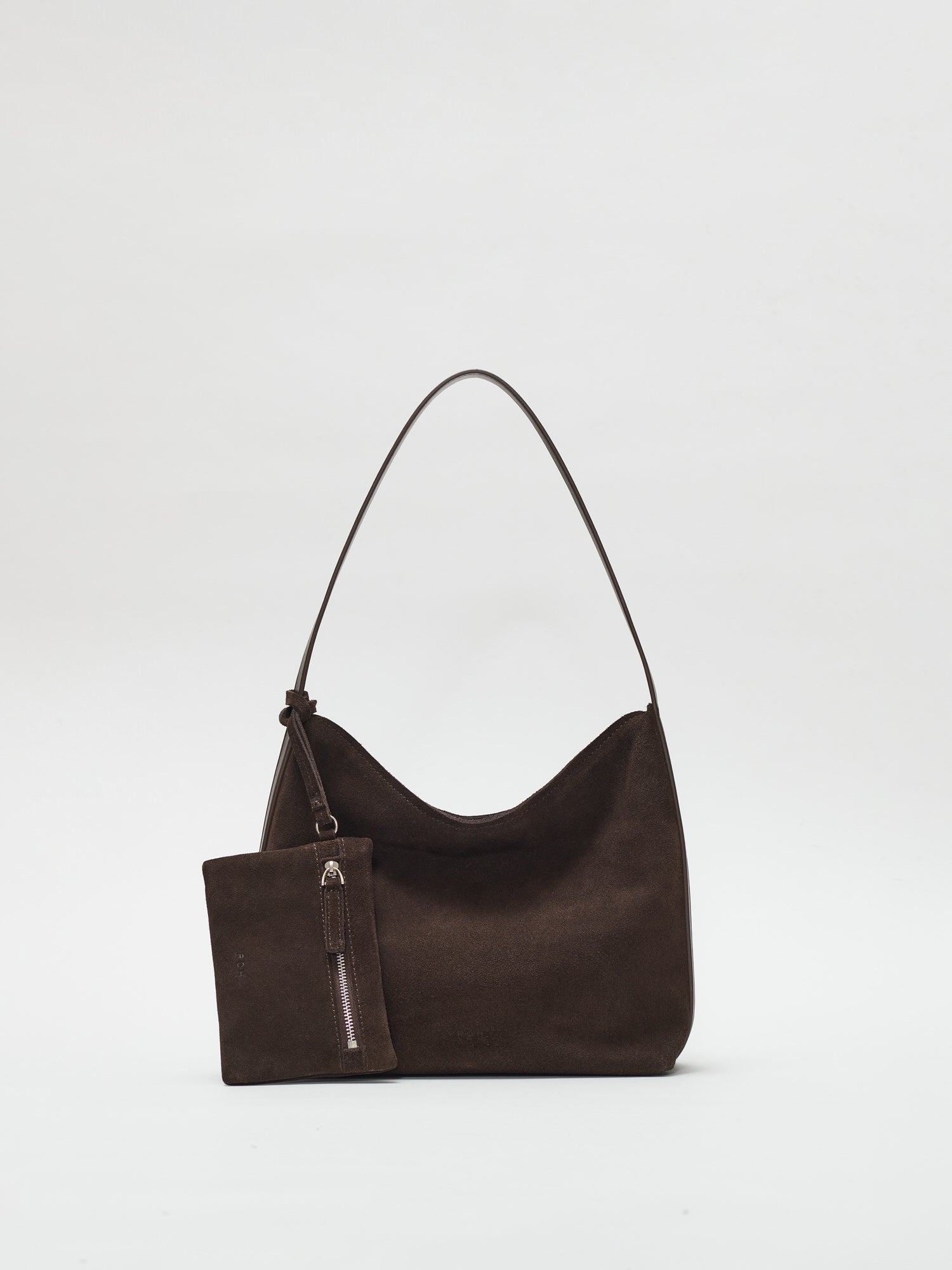 3日限定価格【rohseoul】MINI AROUND HOBO BAG Mini Pulpy hobo bag Suede