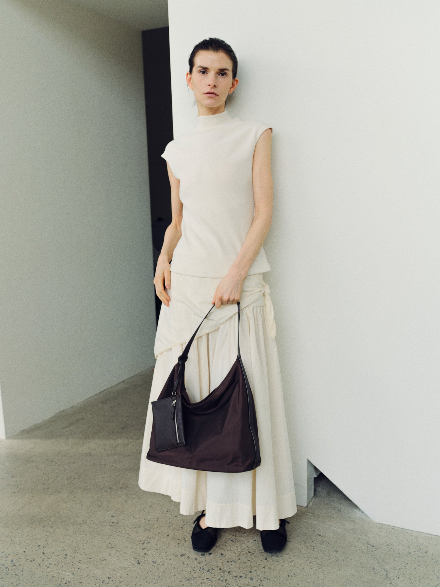 Pulpy hobo bag Nylon