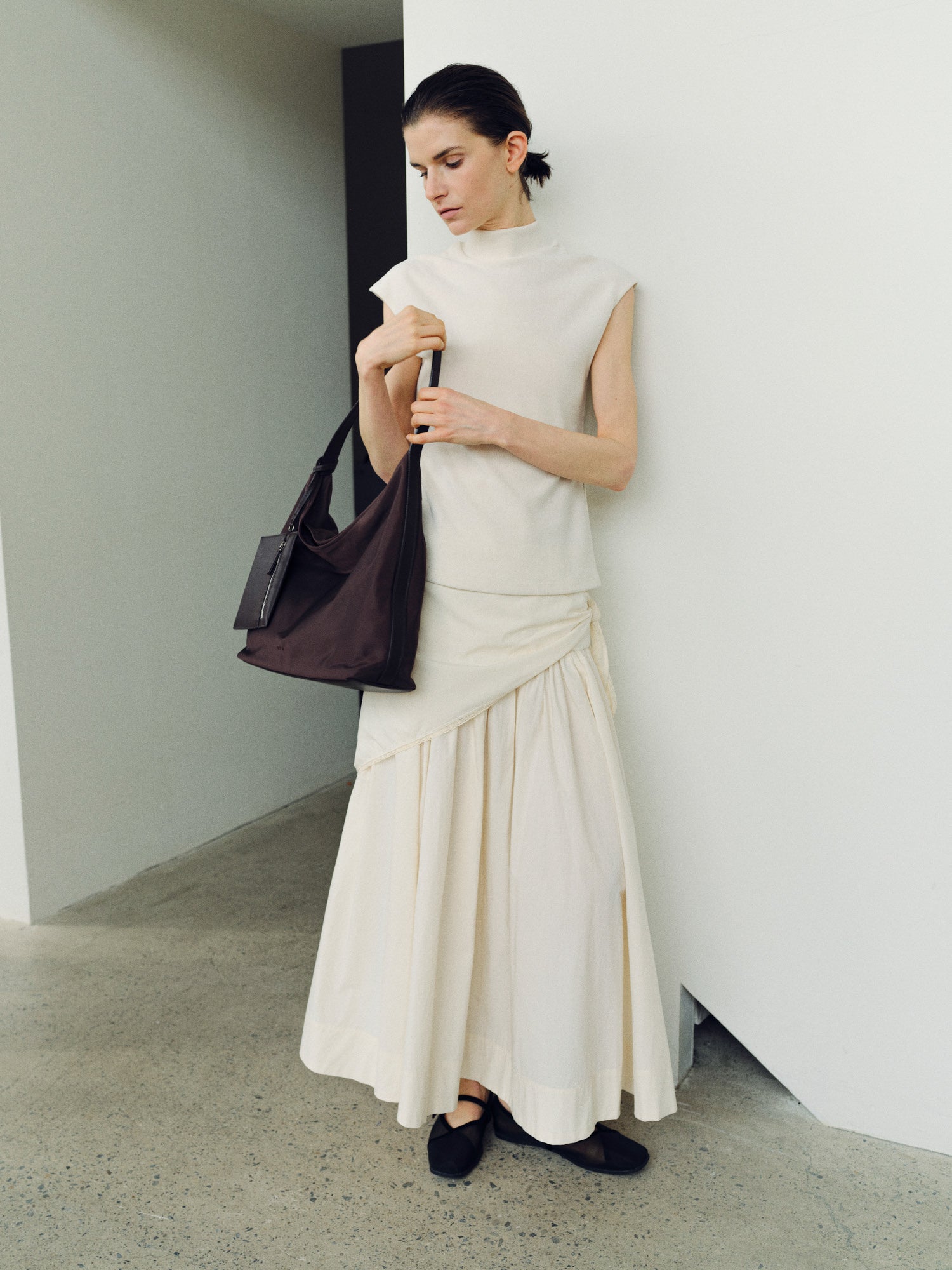 バッグ ROH SEOUL Pulpy hobo bag Nylon khaki 韓国人気]☆ROH SEOUL☆Pulpy hobo bag☆ホーボーバッグ☆ (ROH SEOUL