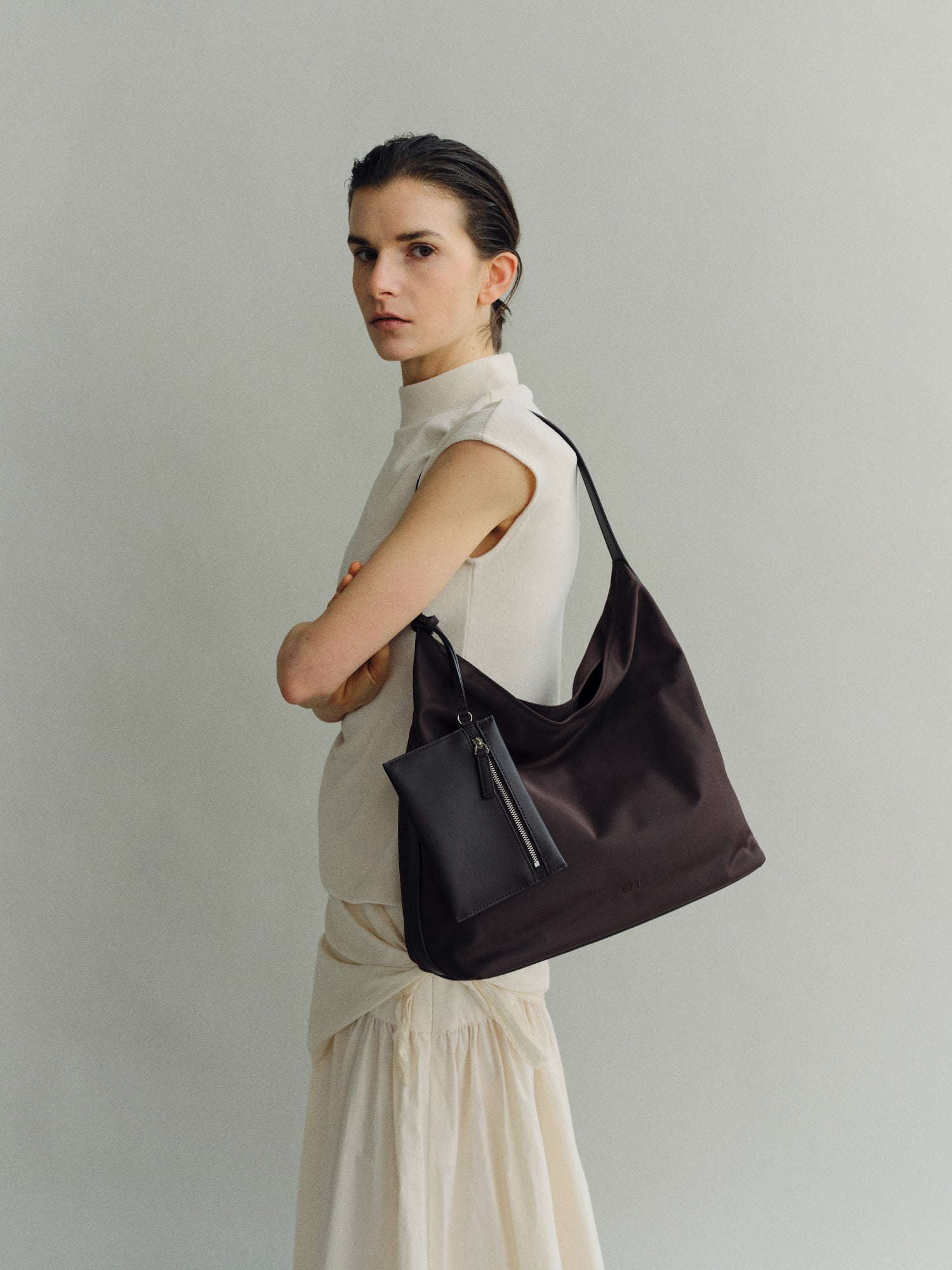 Pulpy hobo bag Nylon
