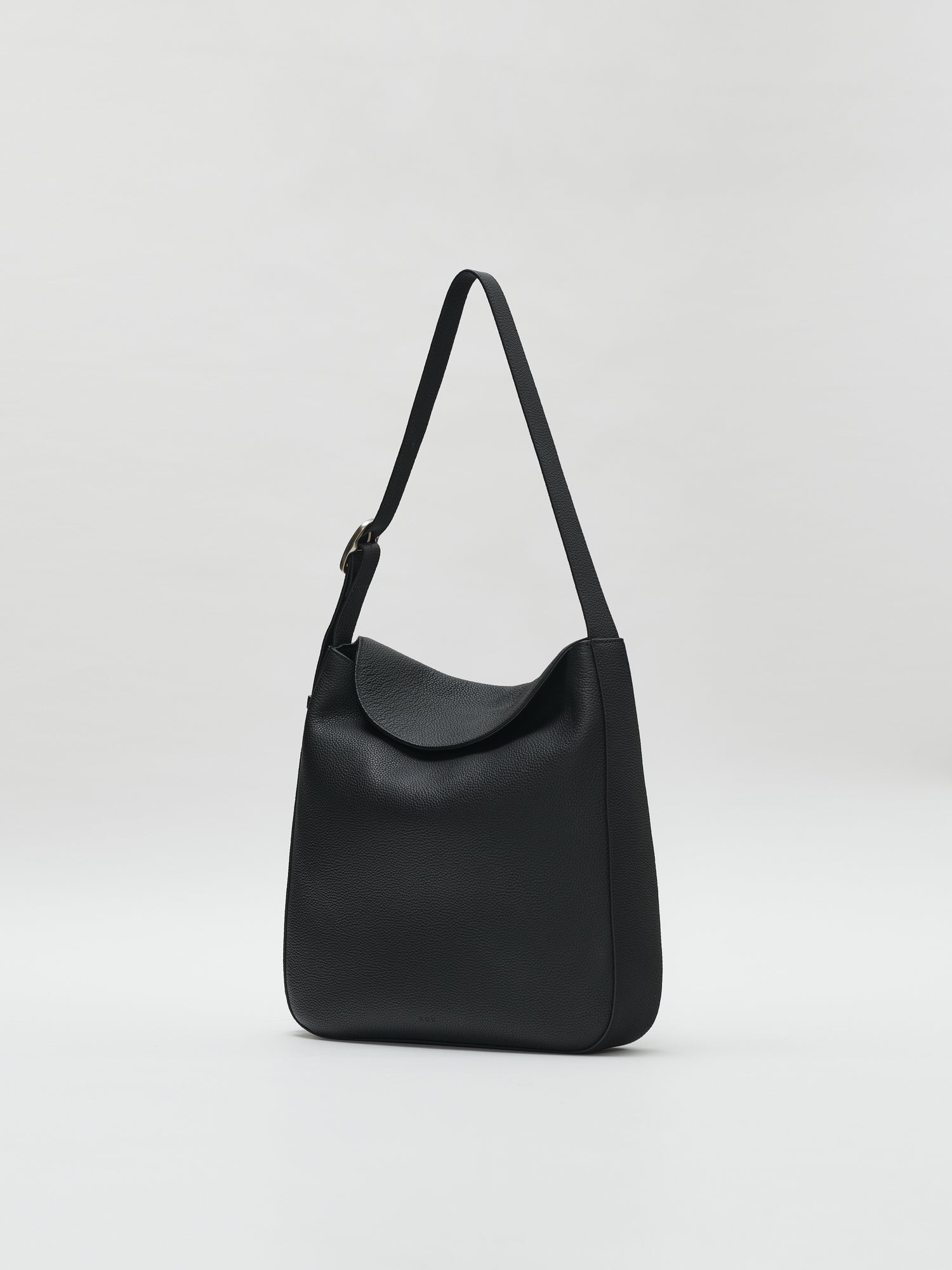 Double flap shoulder bag Textured