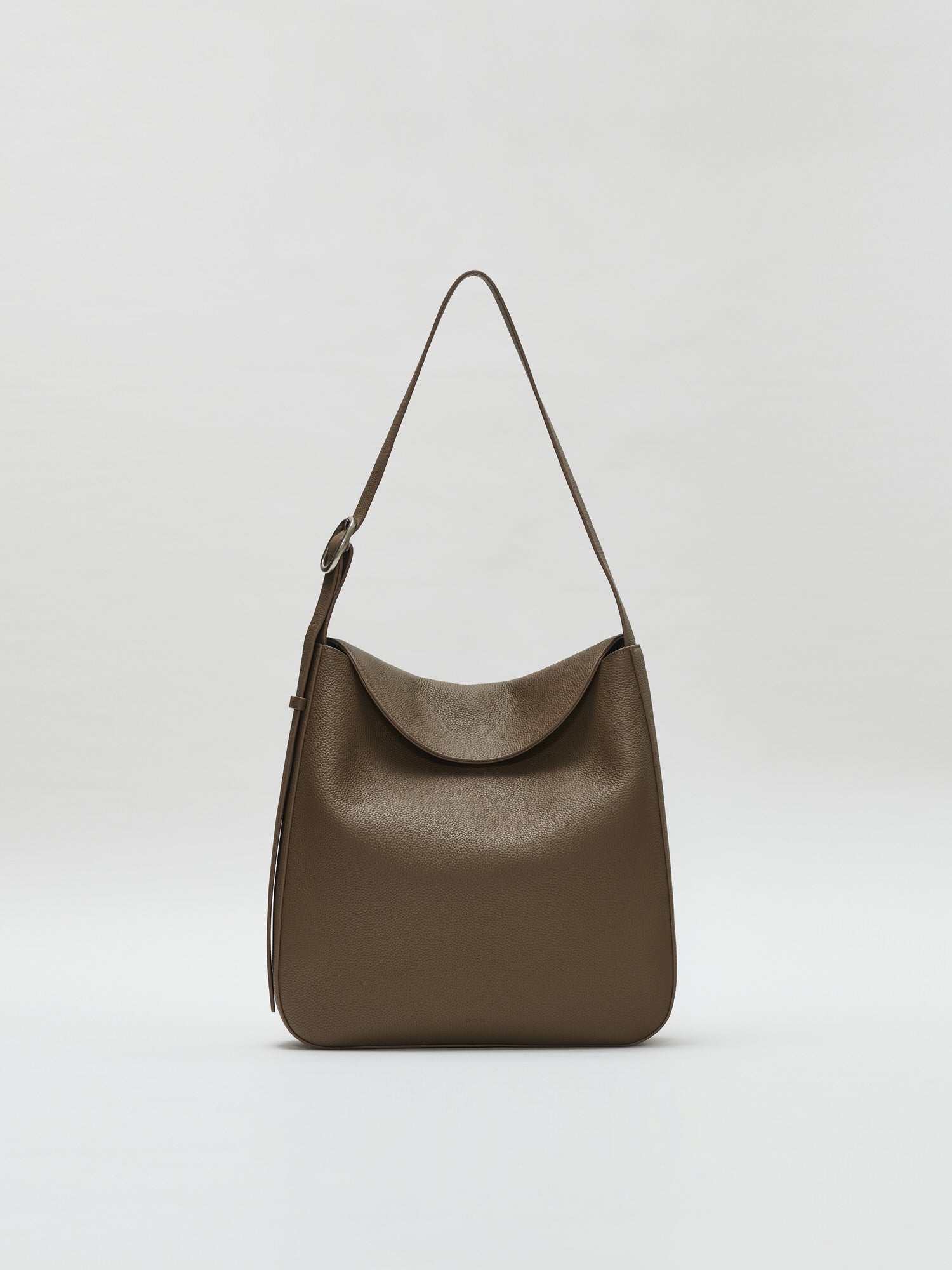 Double flap shoulder bag Textured